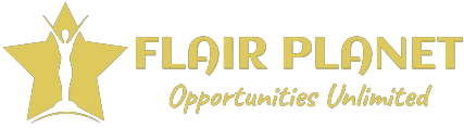 Flair Planet Logo White